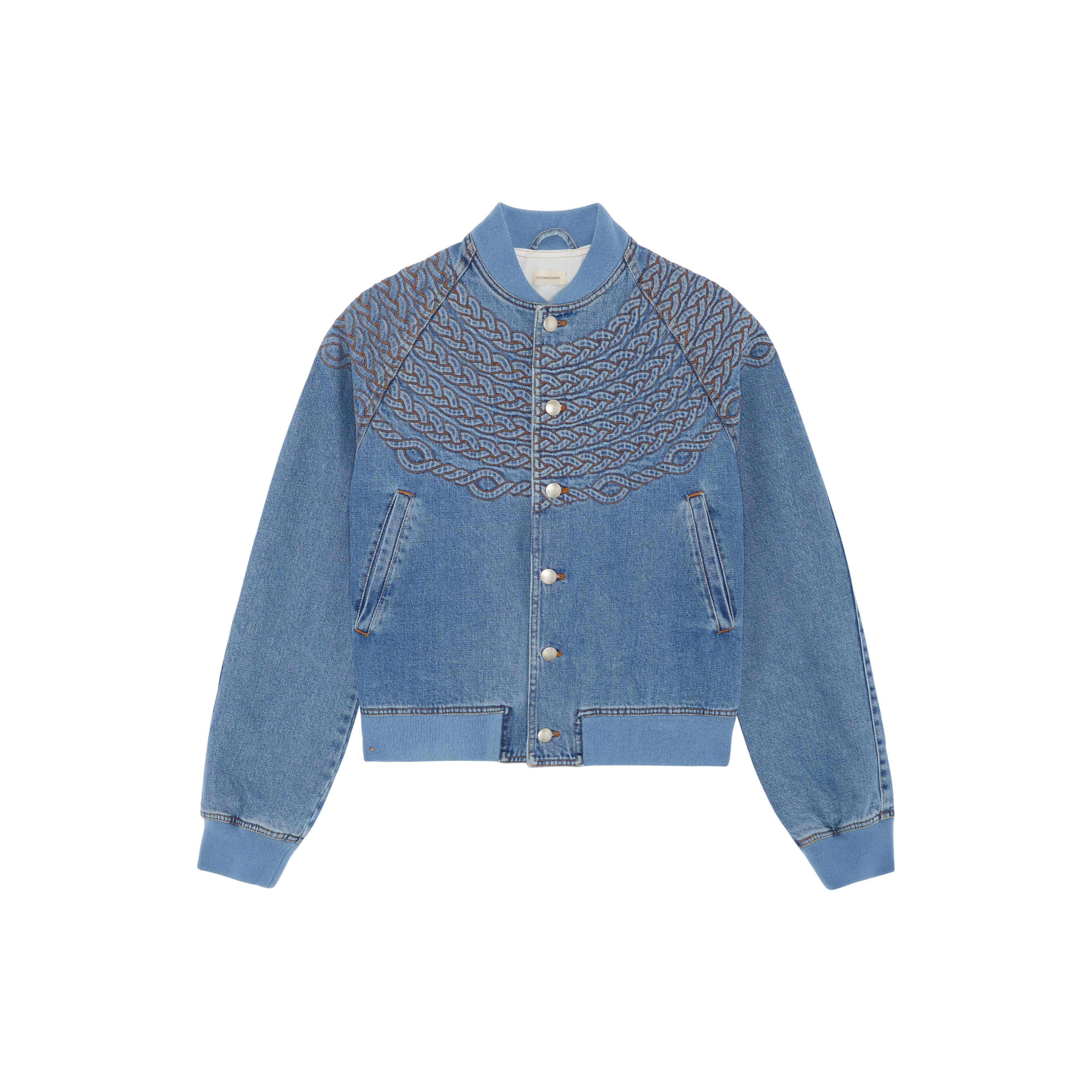 Corded Denim Bomber