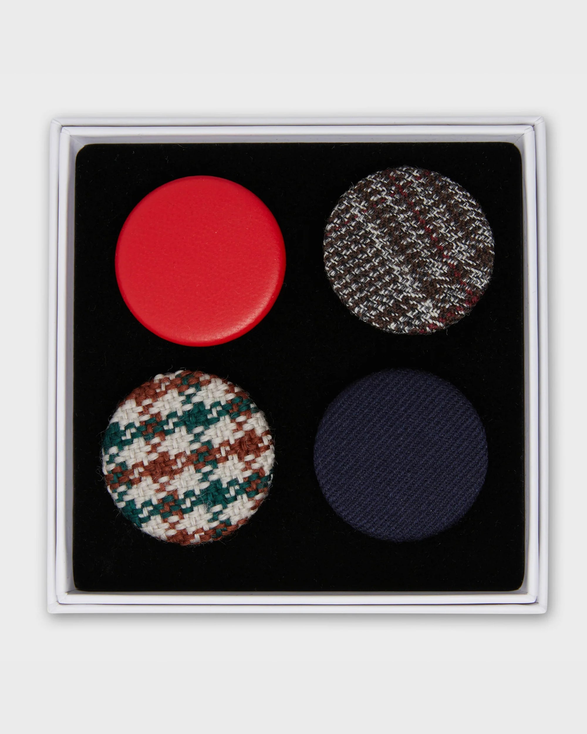 Fabric Covered Badge Set