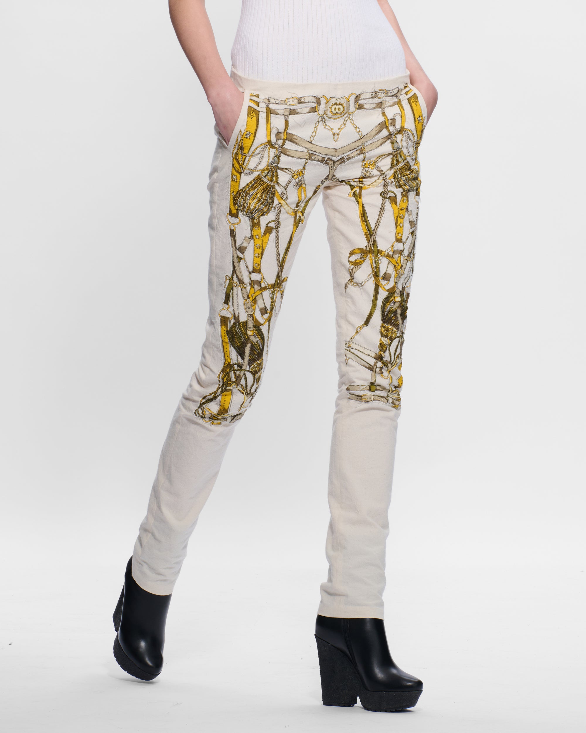 Cutaway Scarf Trousers