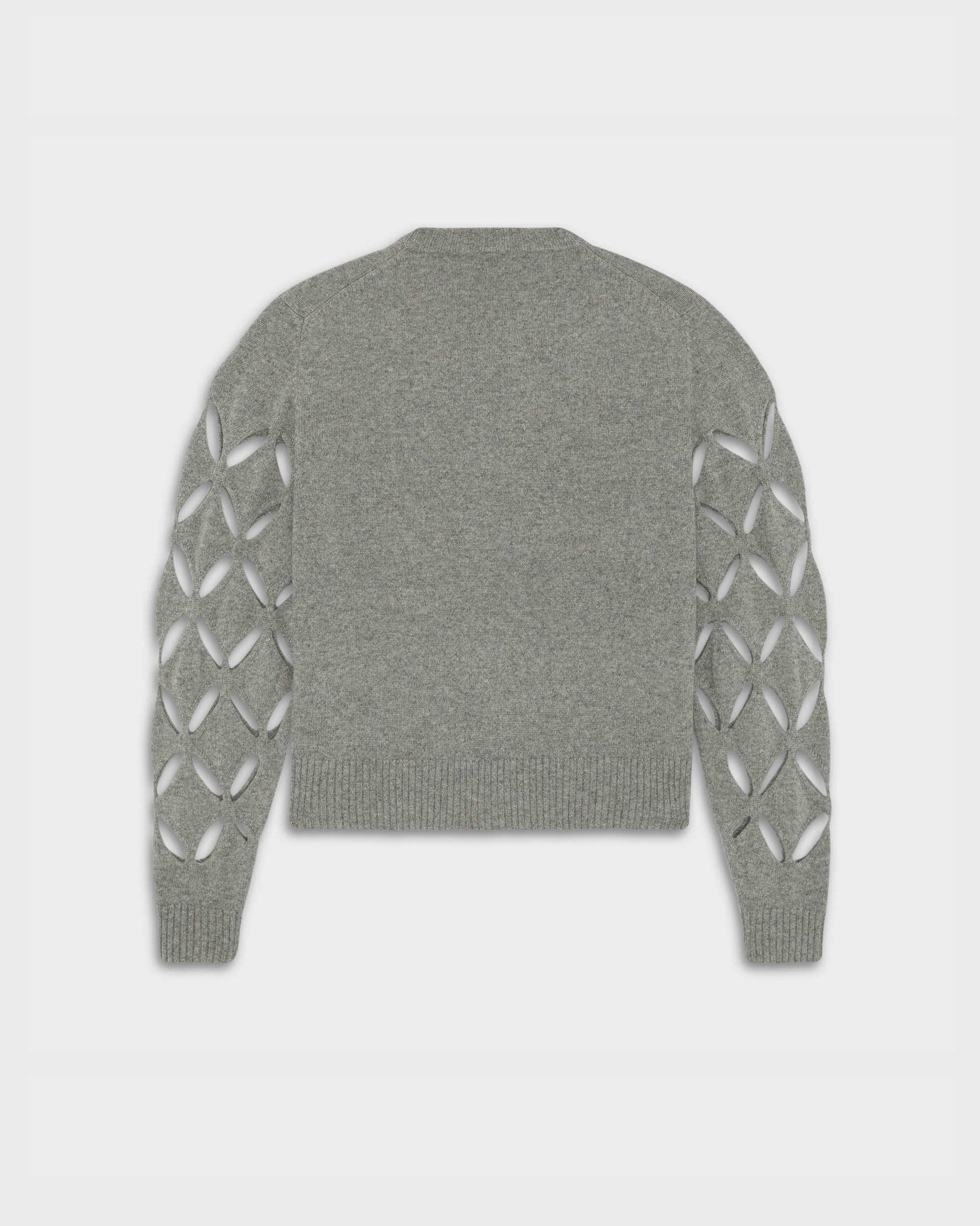 Slashed Cardigan in Grey