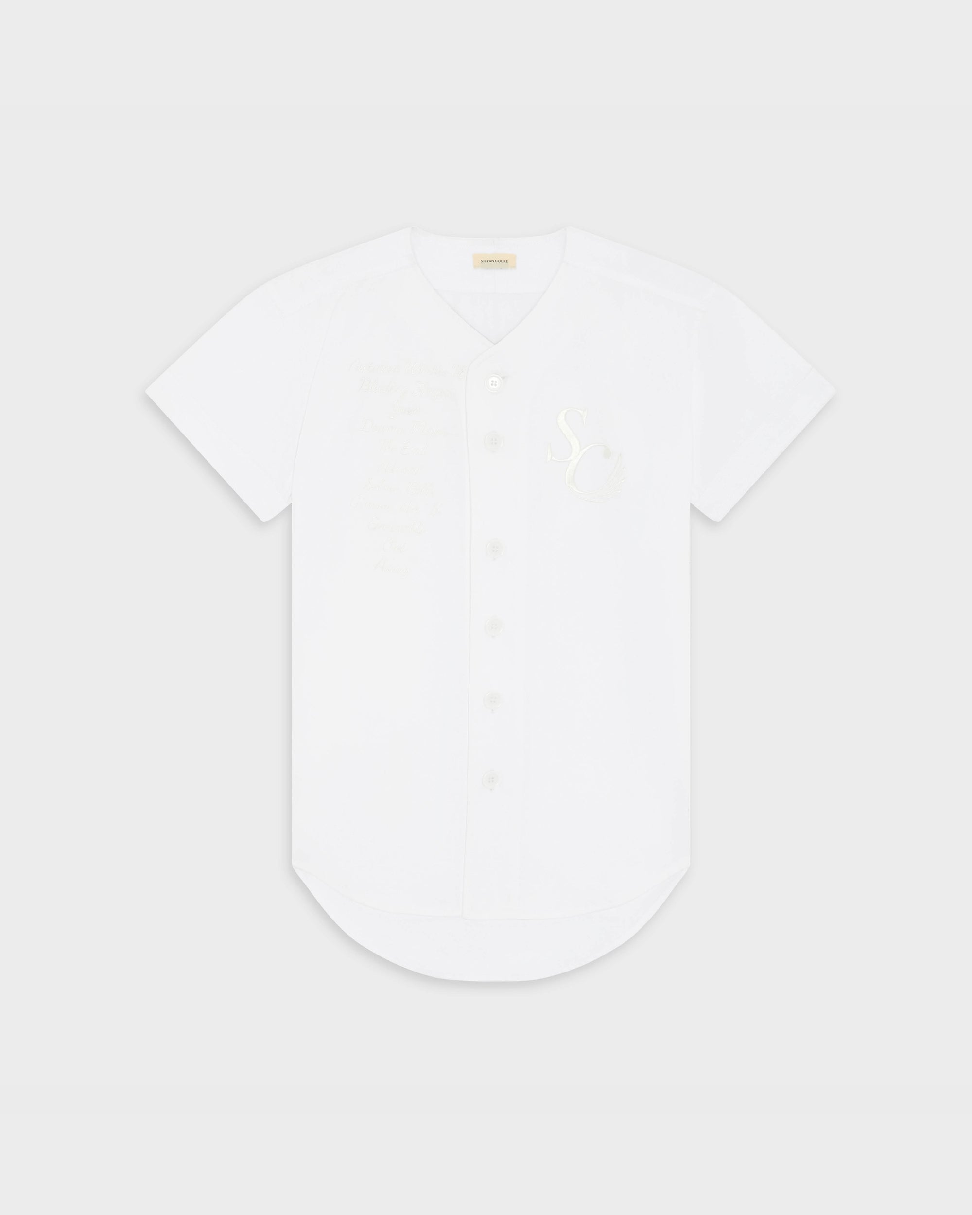 Souvenir Baseball Shirt in White