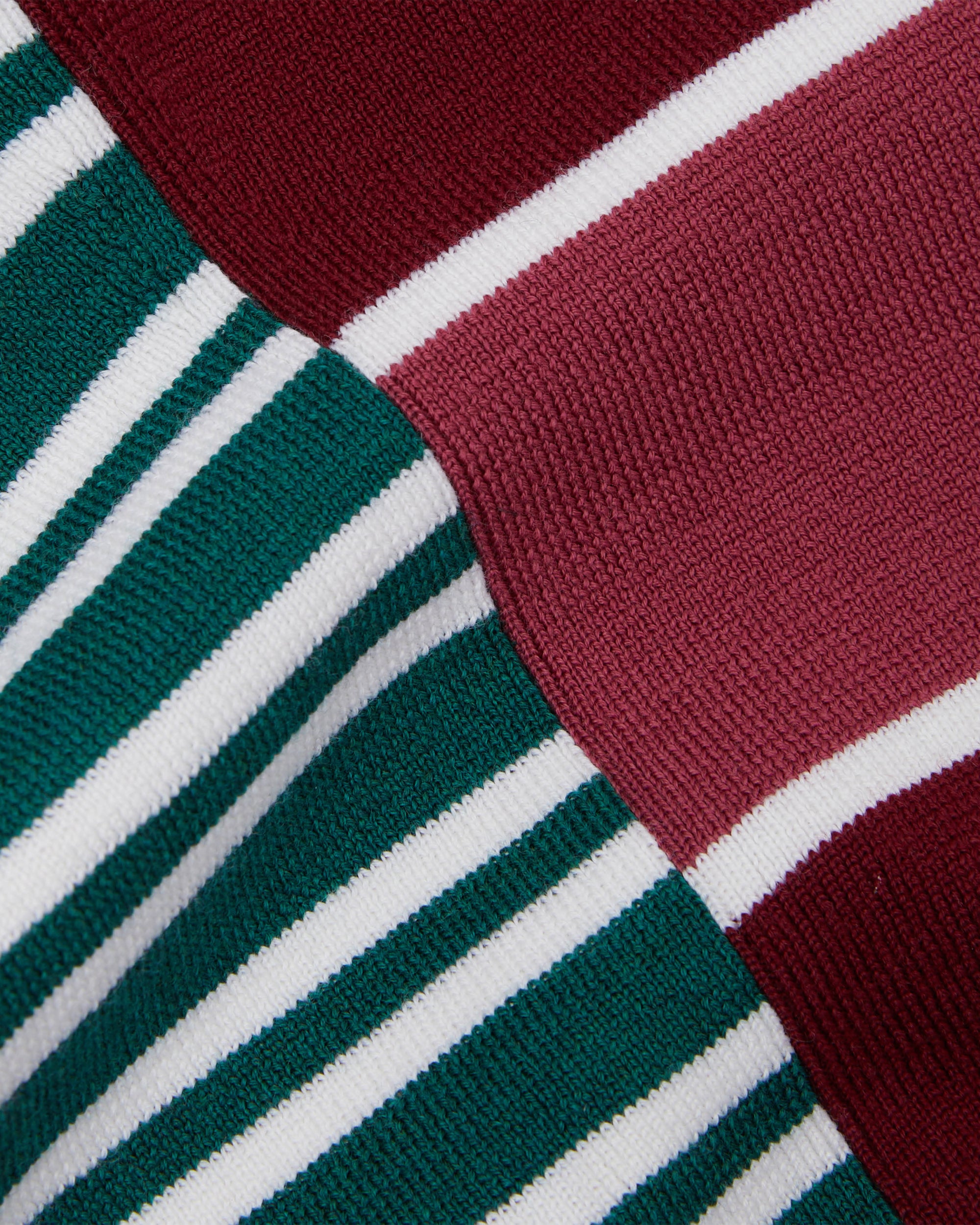 Neck Warmer in Green Stripe