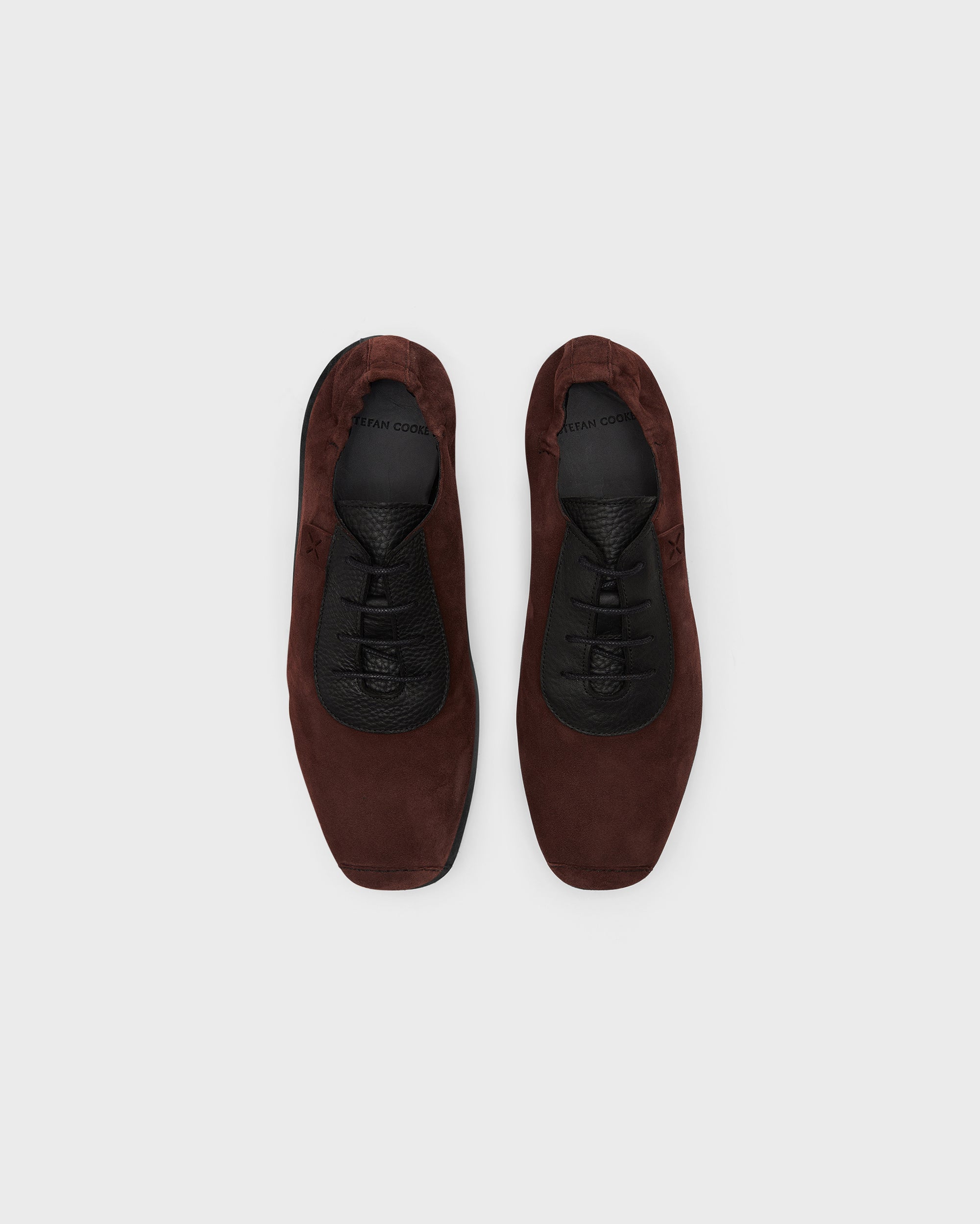 Racer Shoe in Brown Suede