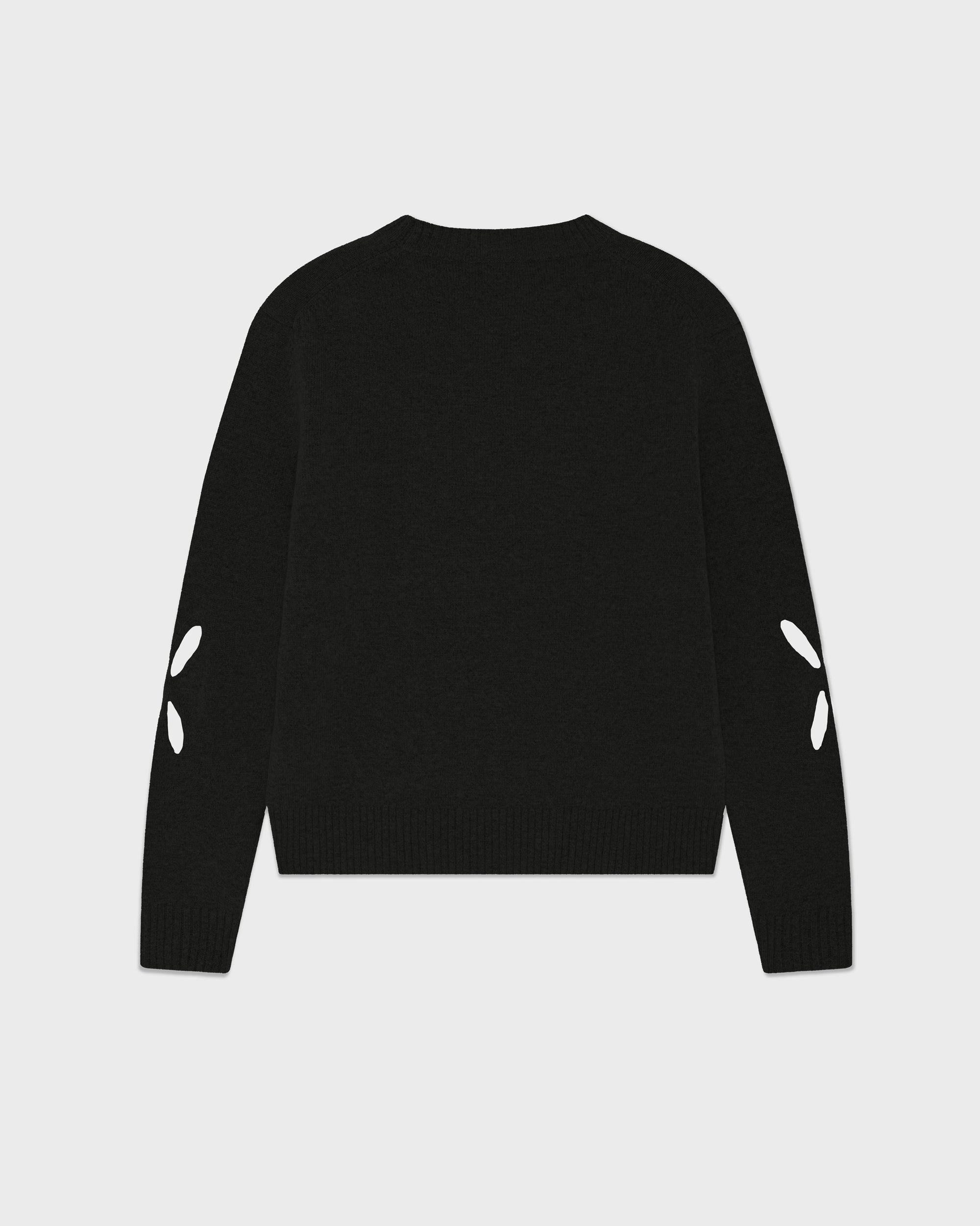 Slashed Jumper in Black