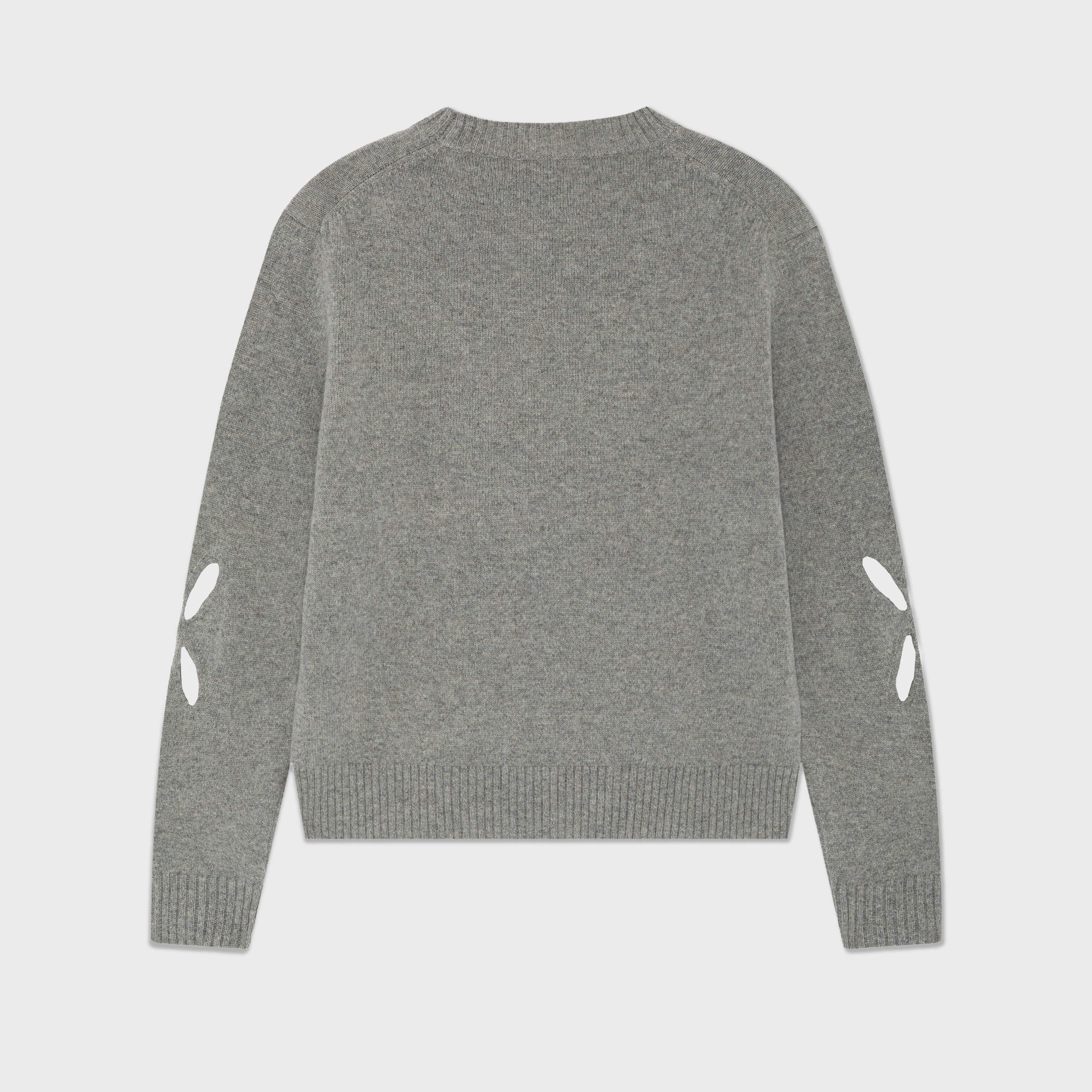 Slashed Jumper in Grey Back